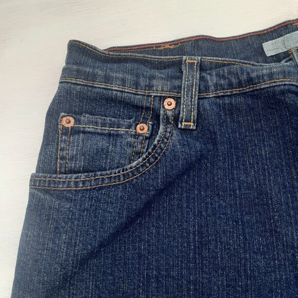 Vtg Y2K Levis 550 Jeans Womens 12S Short Blue Denim Relaxed Bootcut Retro - Picture 2 of 9
